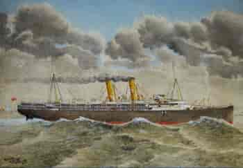 G Glanville, 'SS Otway - Orient Line ' 1910