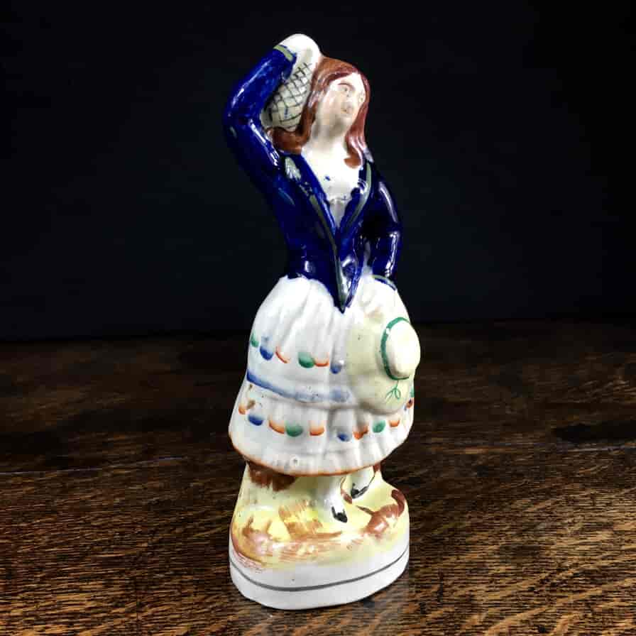 Staffordshire figure of a dancing girl, C. 1870 -0