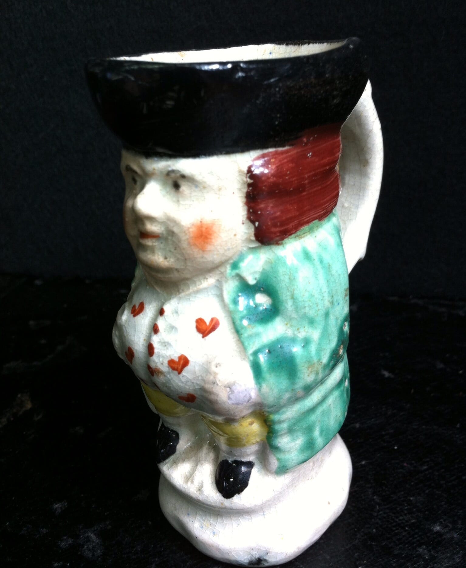 Staffordshire pottery Toby jug, c. 1870-0