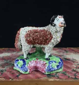 Staffordshire pottery sheep, possibly Scottish, c. 1820-0