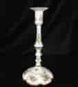 English enamel candle stick, C. 1770 -0