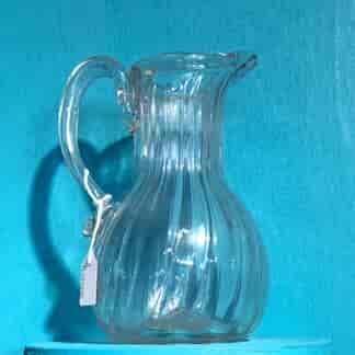 Georgian fluted jug of good size, later 18th century-0