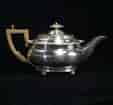Old Sheffield teapot, bombe shape with angular handle, c.1810-0