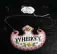 Enamel `Whiskey` decanter label, 19th century -0