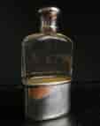 Sterling mounted spirit flask, London 1886-0