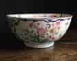 Chinese export bowl, colourful flowers & ducks, c.1770-0