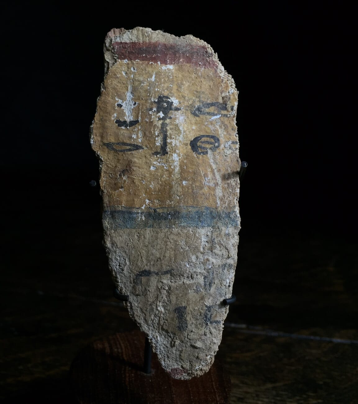 Egyptian sarcophagus fragment, hieroglyphics, 22nd-24th dynasty 945-715 BC -9949