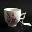 Doccia coffee cup, purple flower decoration, c. 1765 -0