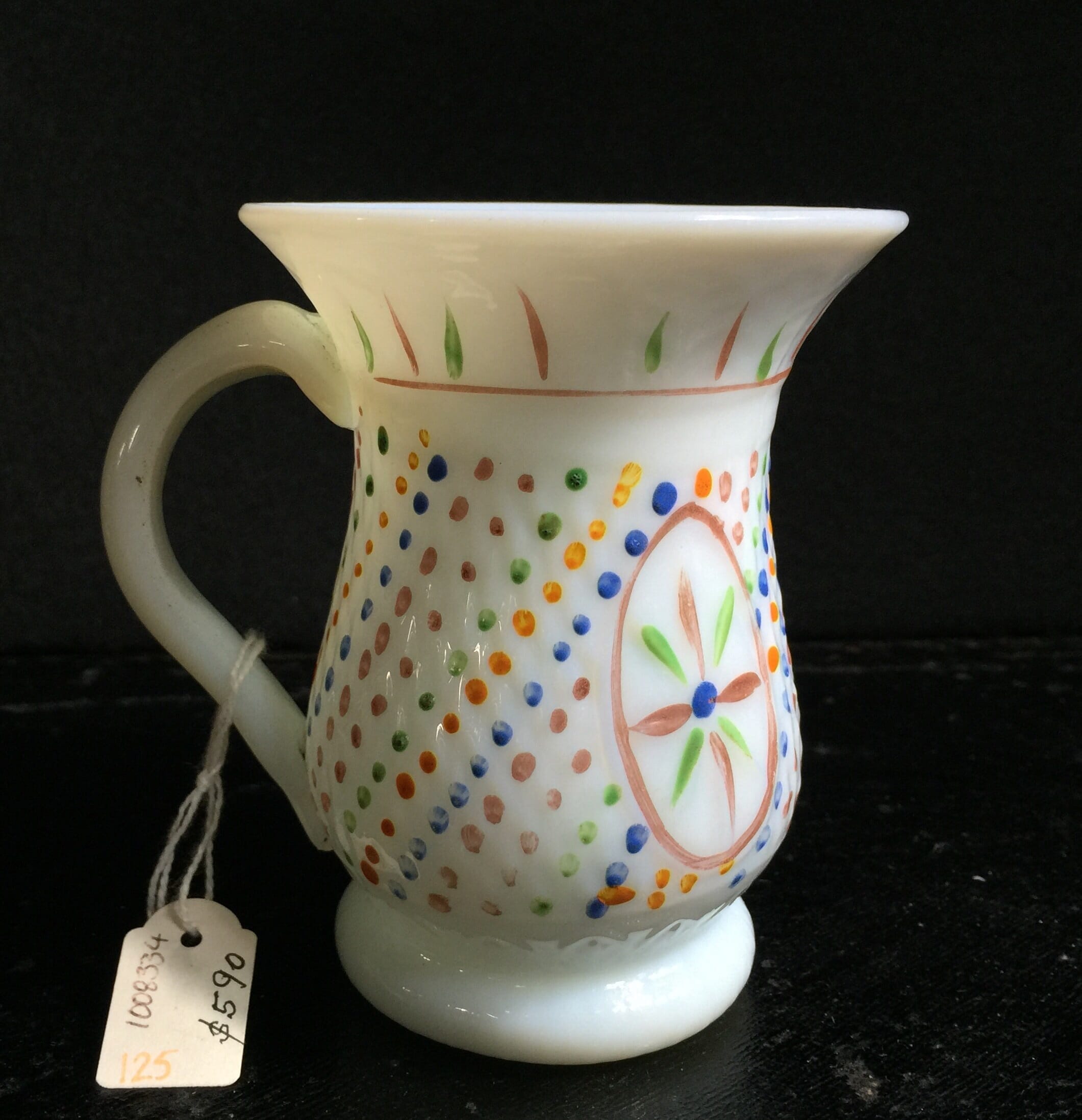 German moulded glass tankard, 18th century-0