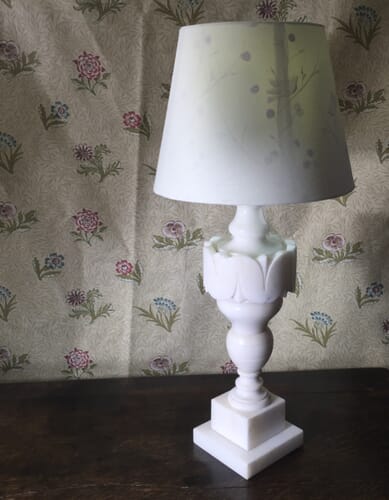 Antique marble lamp deals base