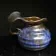Goedewaagen jug with blue glaze, fantastic nouveau shape, c. 1935-0