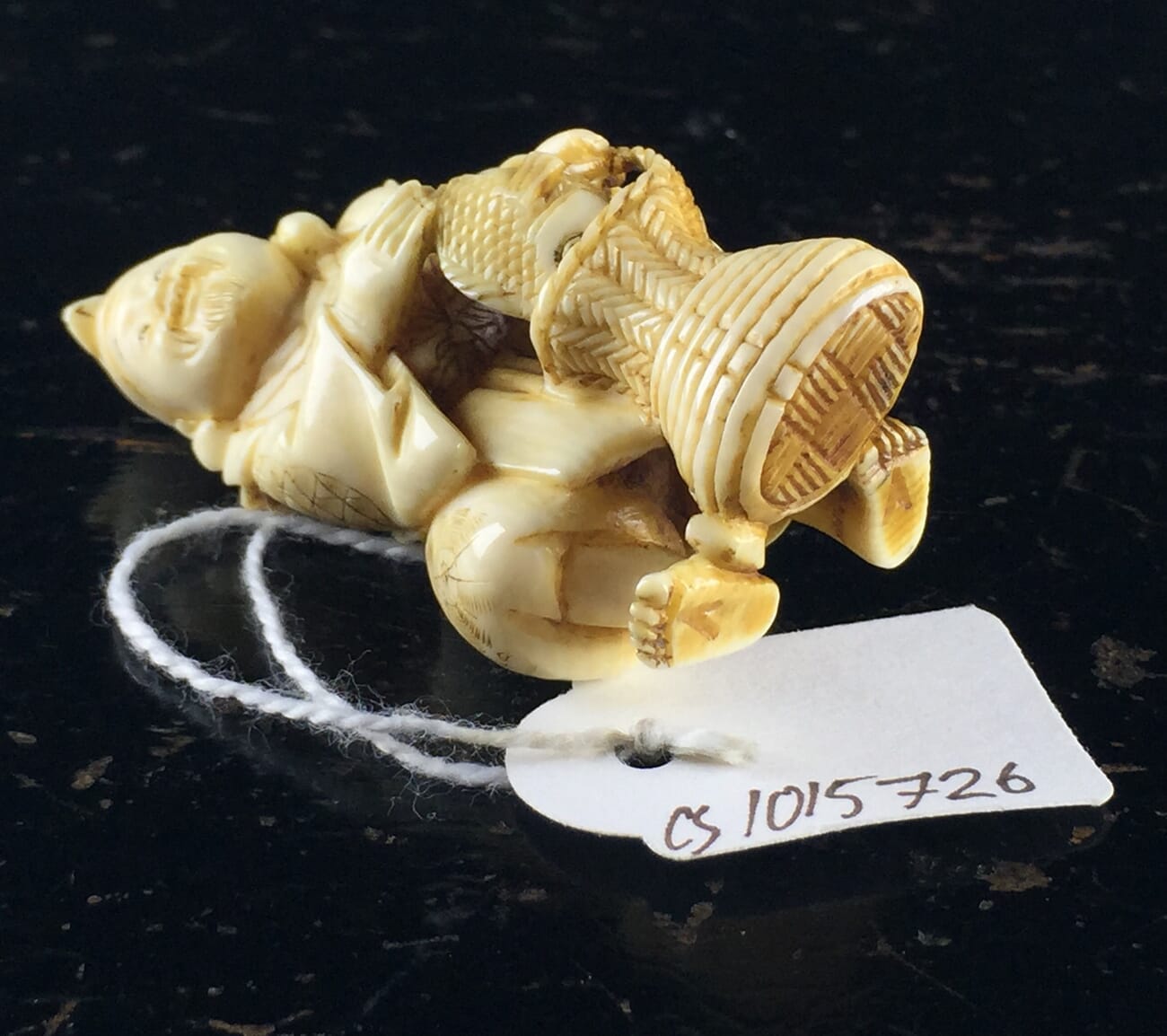 Japanese Ivory netski, fisherman, 19th century-11998