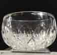 Early Victorian pressed glass finger bowl, registration mark 1856-0