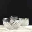 Cut glass finger bowl, 20th century -0