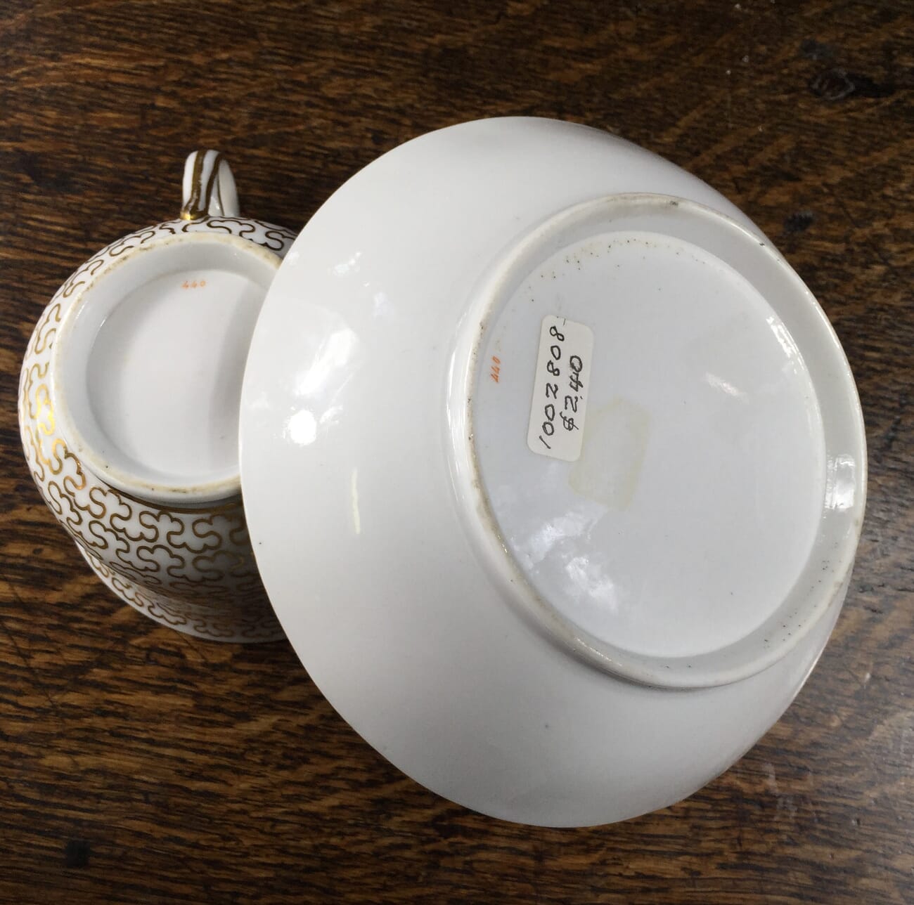 Chamberlains Worcester cup & saucer, c.1815 -12694