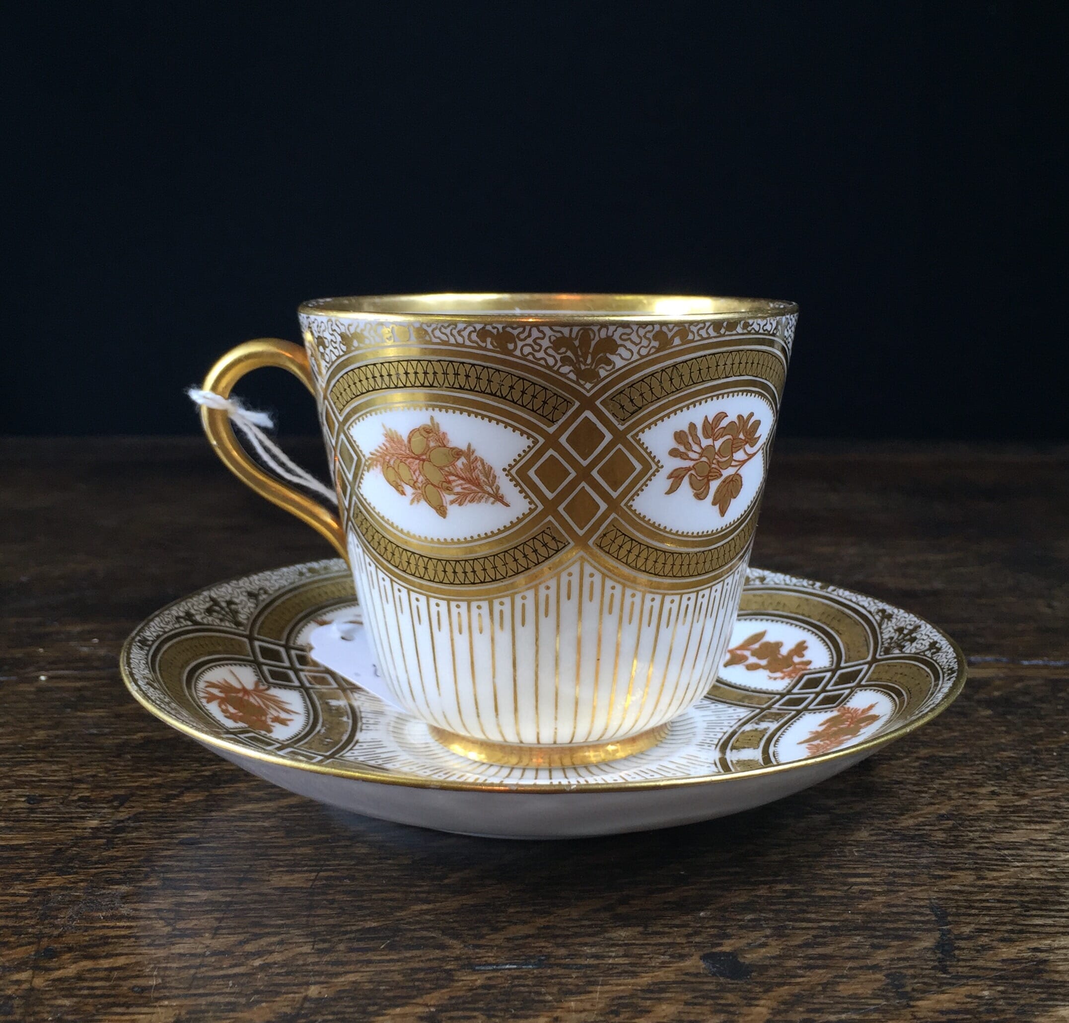 Brown, Westhead, Moore & Co cup & saucer, richly gilt, c.1865 -0