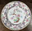 Ironstone plate with a peony pattern, hand painted, c. 1820-0