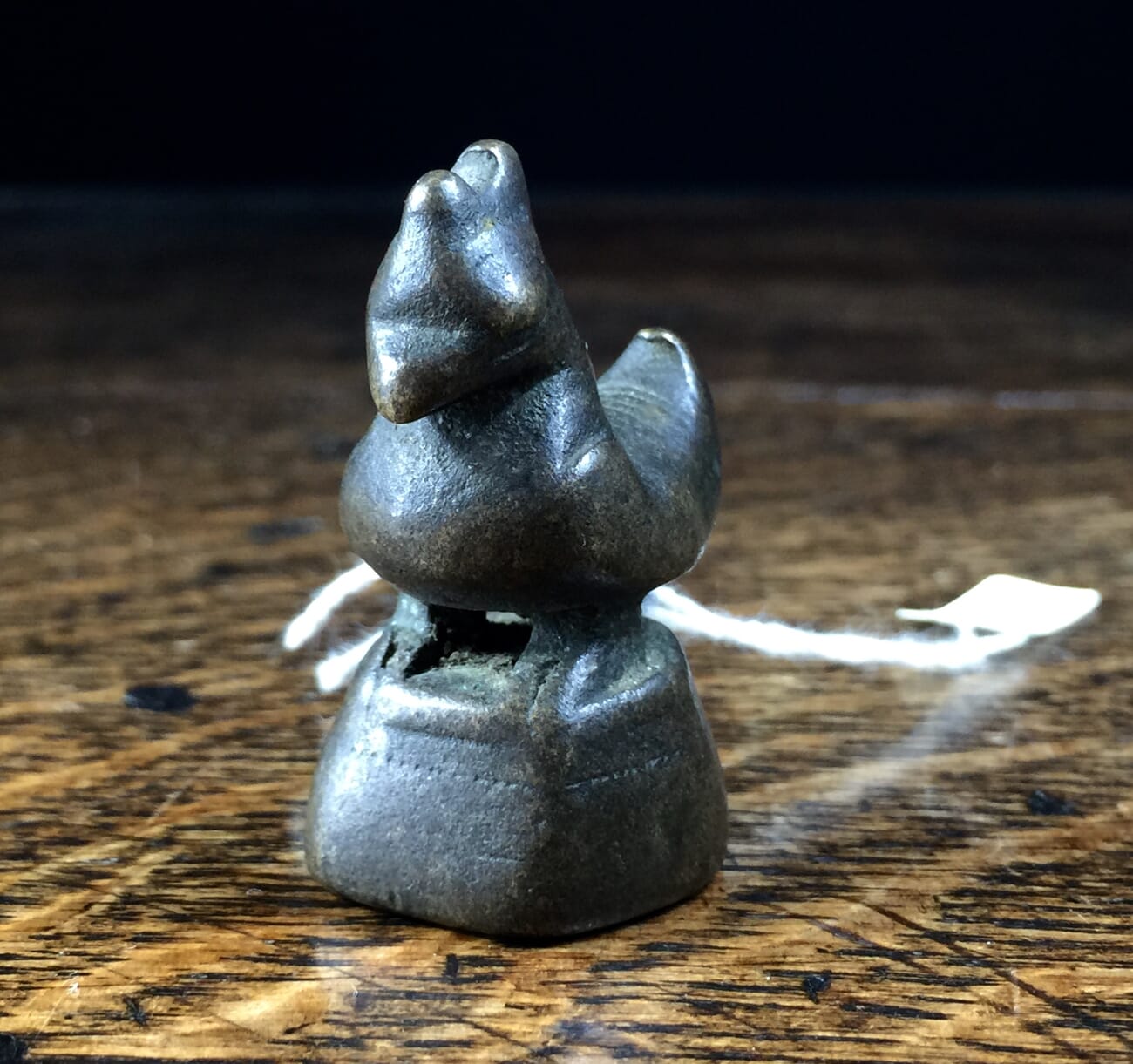 Burmese bronze duck opium weight, 18th century -12827