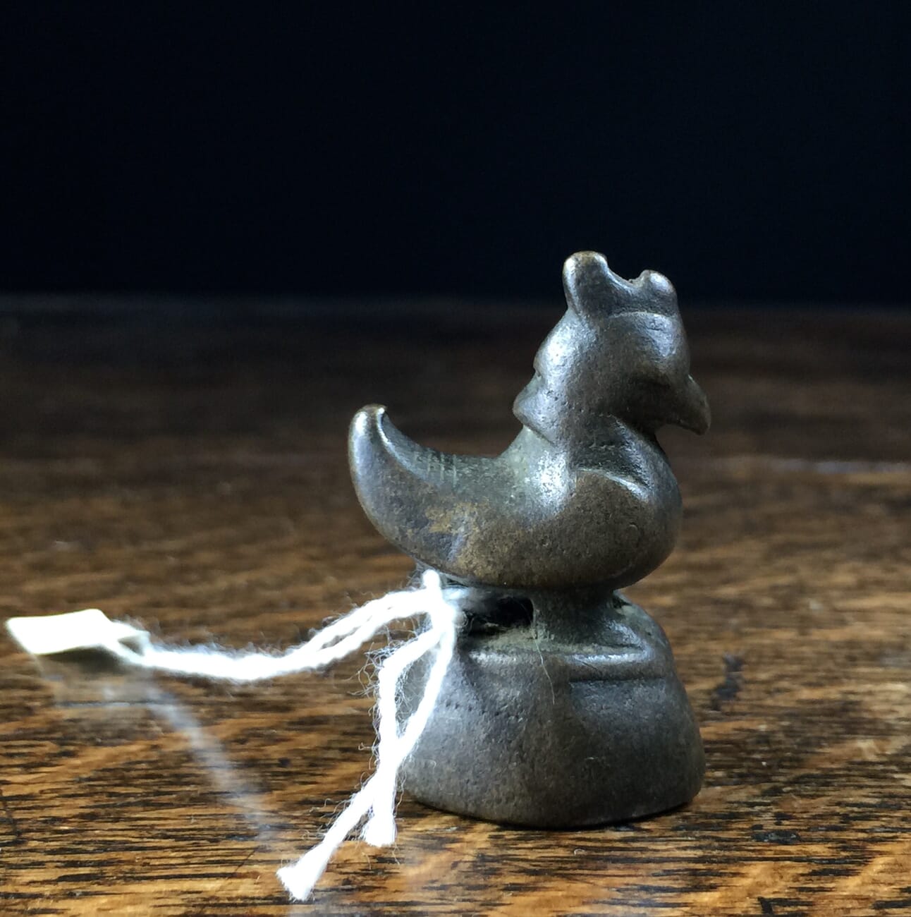 Burmese bronze duck opium weight, 18th century -12828