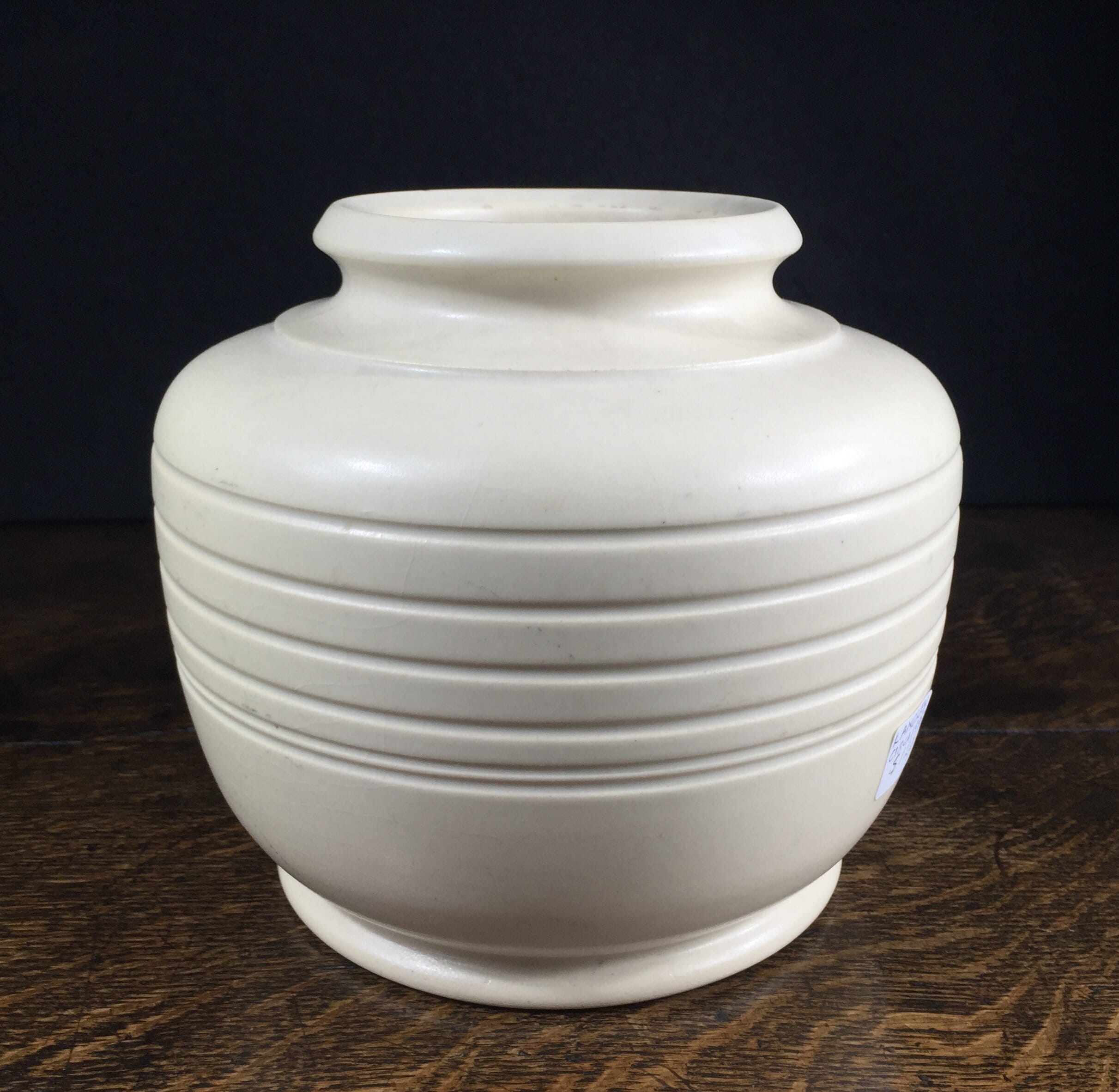 Modernist pottery vase by Langley, circa 1935-0