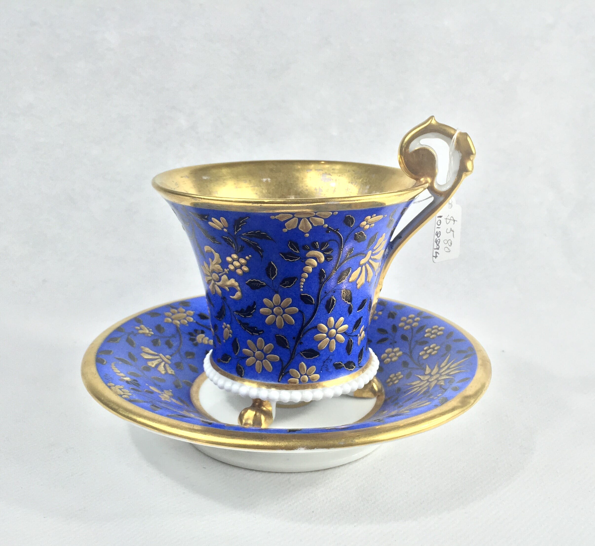 Paris Porcelain cabinet cup & saucer, circa 1830-0