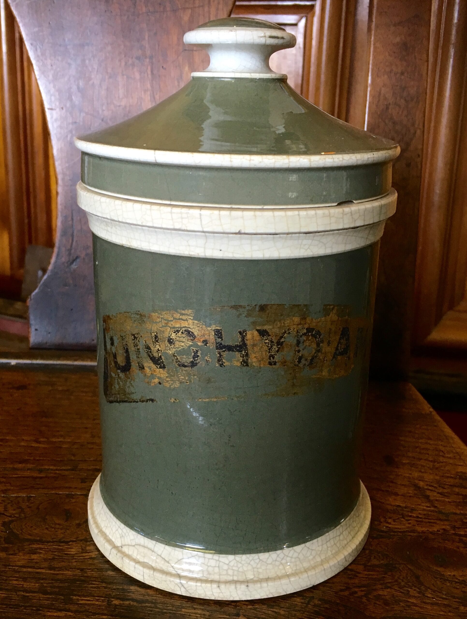 Pharmaceutical item - medium drug jar, UNC: HYDAM, c.1870-0