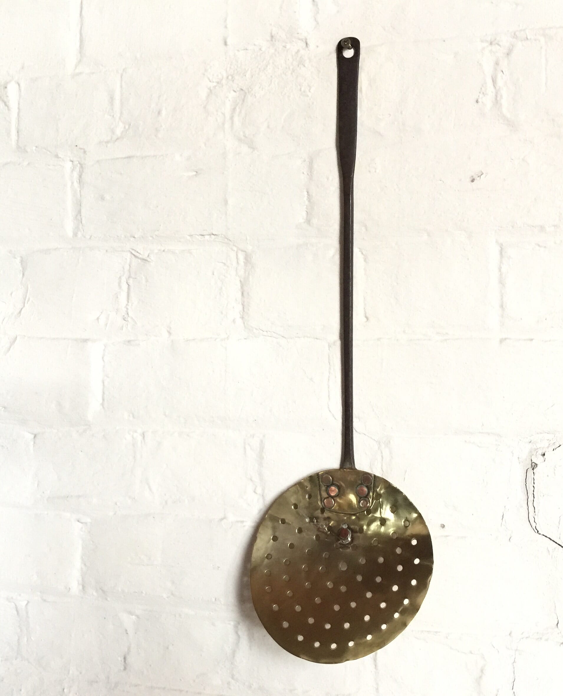 Victorian brass skimmer, 19th century -0