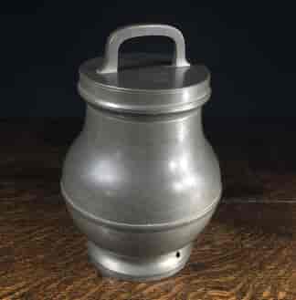 Continental pewter tobacco jar, 19th century-0