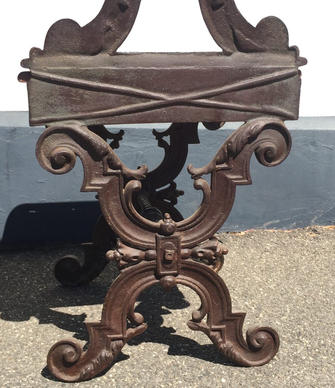 Pair Cast Hall Seats, cedar seats, Melbourne made?  c.1875. -14127