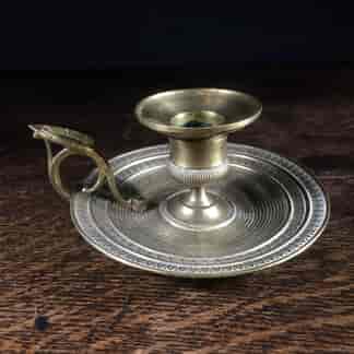 Victorian brass chamber candlestick c.1860-0