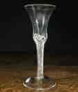Georgian air twist stem wine glass, c.1770-0
