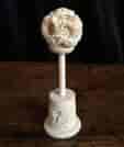 Ivory puzzle ball & stand, Chinese c.1920-0