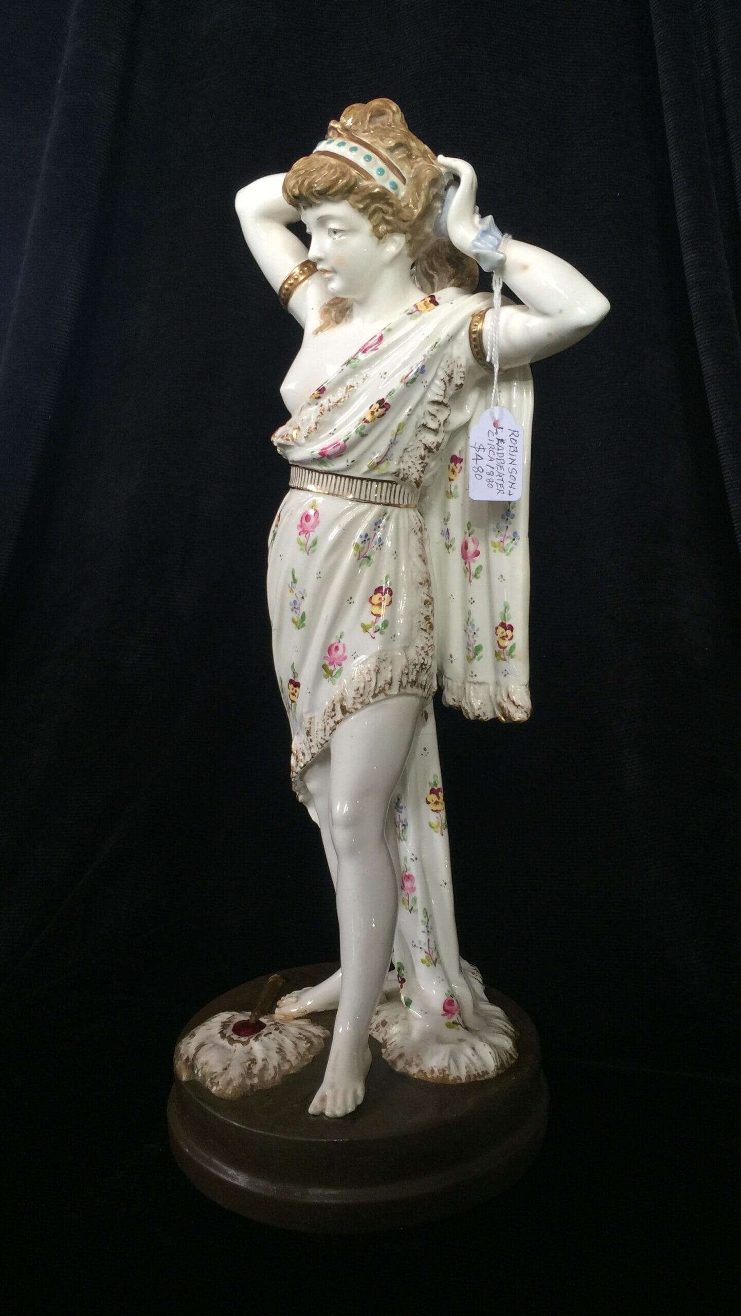 Robinson and Leadbeater porcelain figure of a lady, c. 1880-0