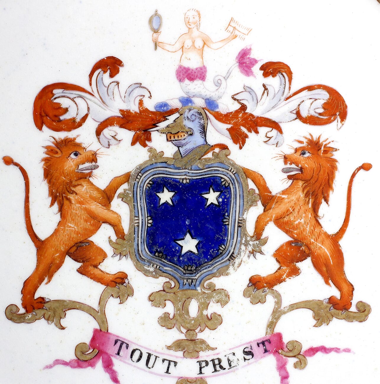 Armorial plate, Chinese export style, possibly Masons C. 1810-15548
