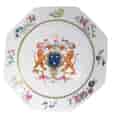 Armorial plate, Chinese export style, possibly Masons C. 1810-0