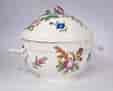 Large Vienna tureen, rococo fluted form with flowers, c. 1770-0