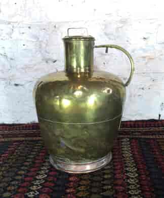 Large Dutch brass milk velle (Pail) ,19th Century -0