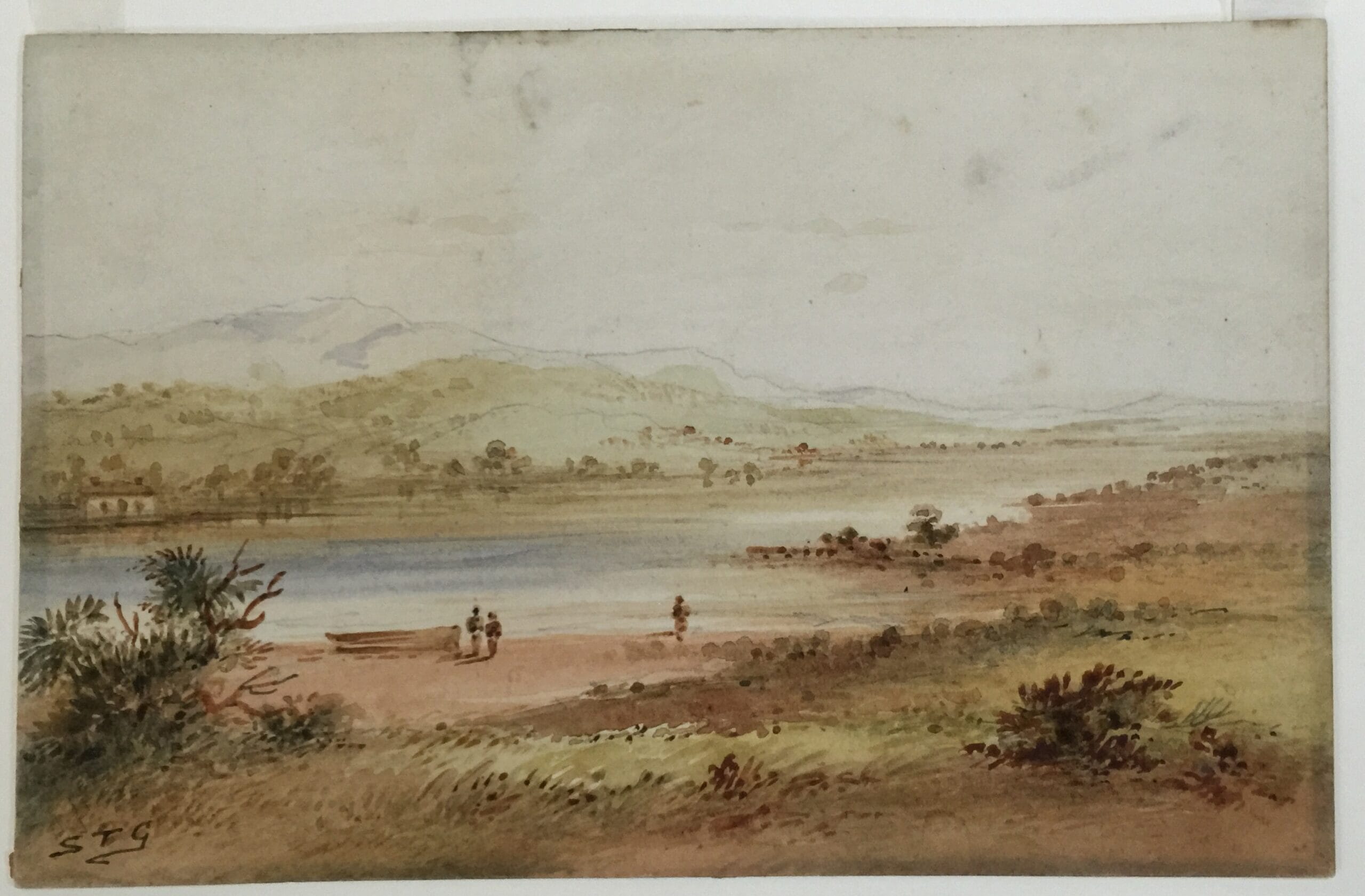 S.T.Gill, View on Cook's River, Near Sydney, poss. Tempe House, c. 1860-0