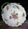 Worcester 'Blind Earl' dish, flower sprays, c.1765-0