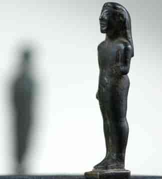 Archaic Greek bronze Kouros figure, c.525 BC-0