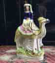 Staffordshire figure, Lady Stanhope on a camel, c.1860-0