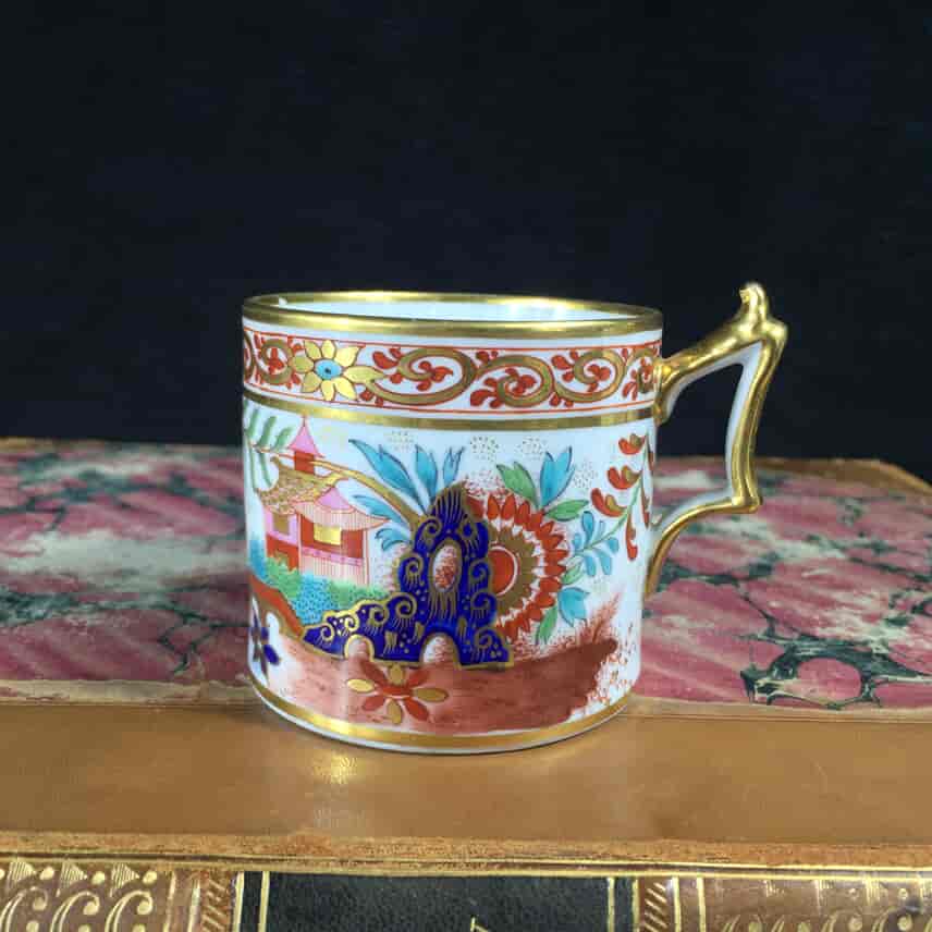 Flight Barr & Barr Worcester coffee can, man & parrot, c. 1810-16228