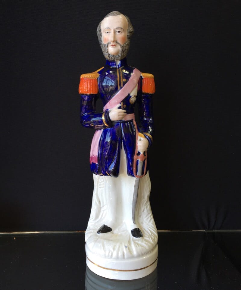 Staffordshire figure of a general, c. 1870-0
