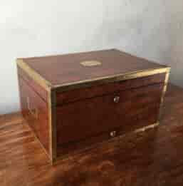 Major-General Sir Peregrine Maitland's mahogany document box, c.1825-24861