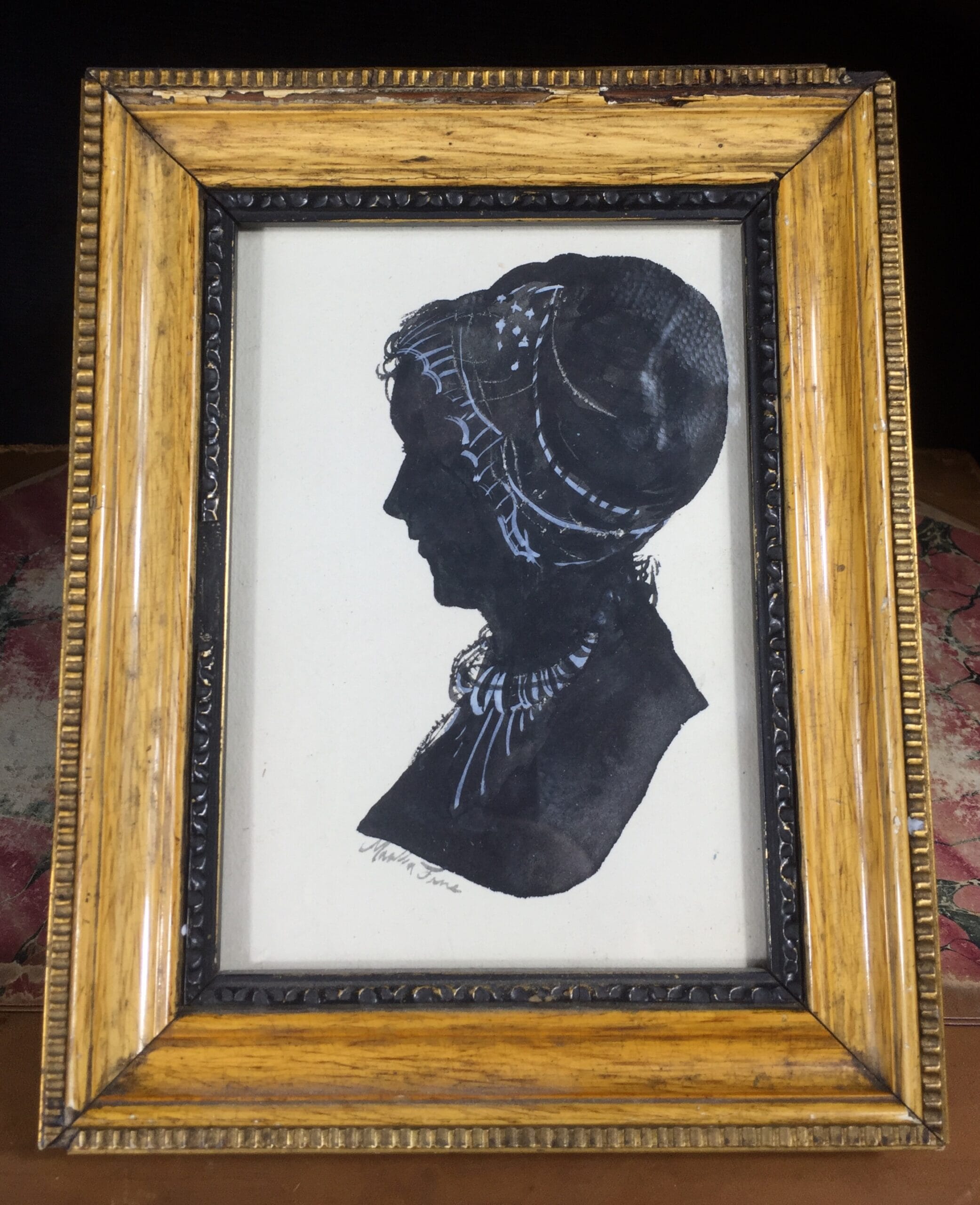 Portrait silhouette of a lady - Martha Jane C. 1840 -0