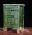 Chinese Ming Dynasty model cabinet, green glaze, 16th century AD -0