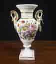 Paris Porcelain vase with flowers, c.1870-0