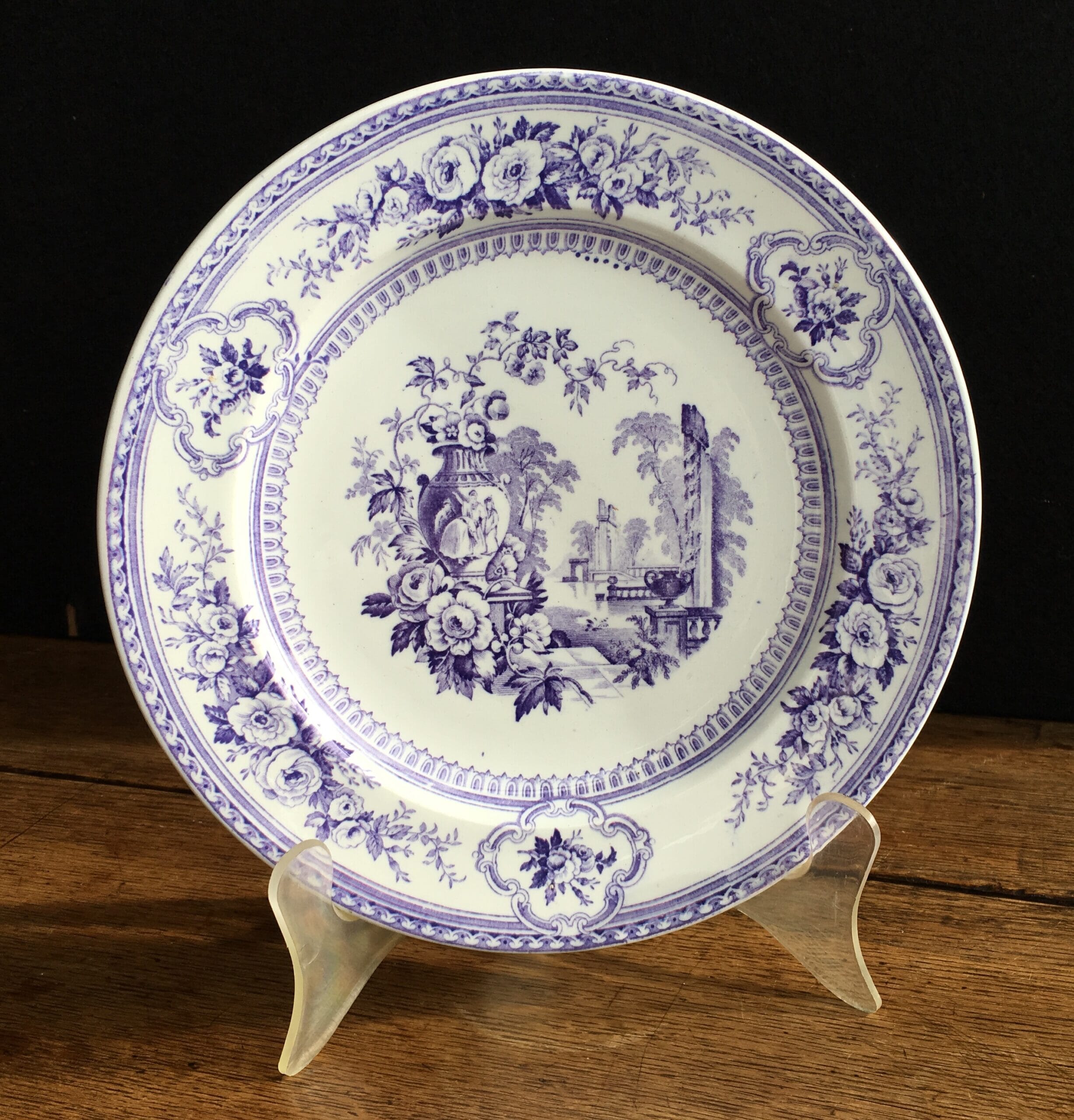 Parma pattern plate, by Liversley, Powell & Co, 1851-66.-0