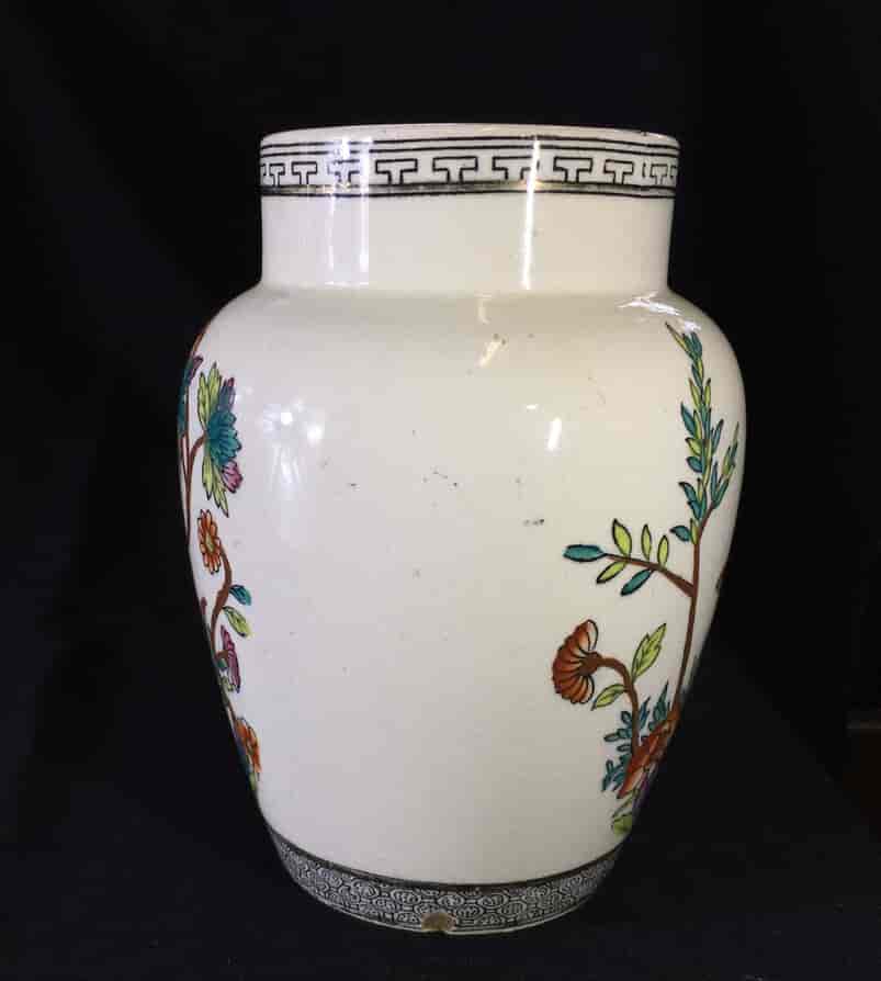 Spode vase with peony pattern, c. 1875-17239