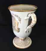 Staffordshire pottery presentation cup dated 1858 -17300